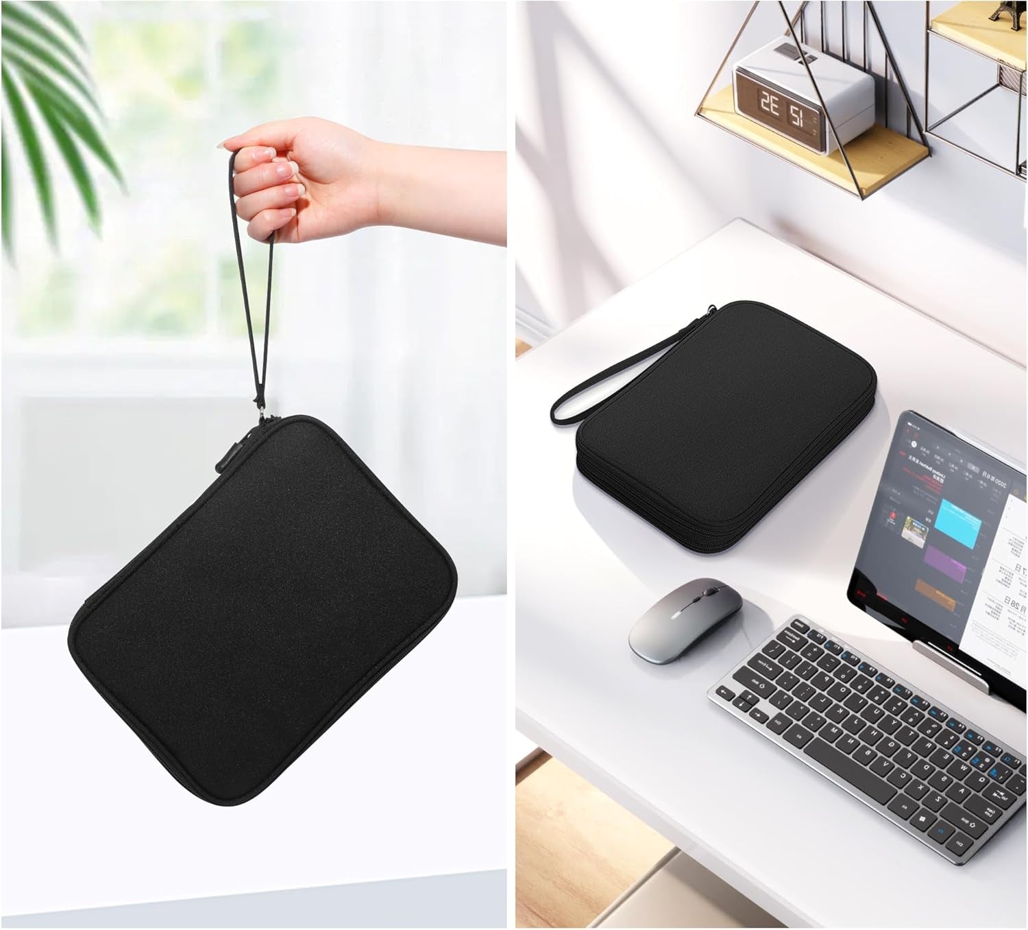 , Travel Cord Organizer Case, Compact Electronics Accessories Bag for Cable, Cord, Charger, Phone