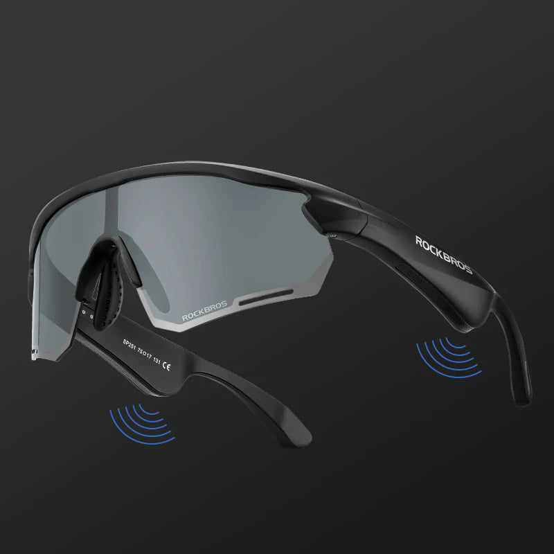 Polarized Glasses Wireless Bluetooth 5.2 Sunglasses Headset Telephone Driving MP3 Riding Cycling Eyewear UV400 Goggles
